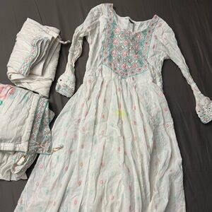 Chic umbrella kurtha Embroidered Casual Dress